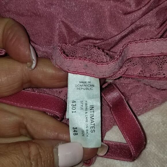 Vintage Christian Dior Bralette 34B second skin pink - Picture 6 of 12